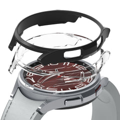 COQUE RINGKE SLIM 2-PACK GALAXY WATCH 6 CLASSIC (43 MM) TRANSPARENT & NOIRE