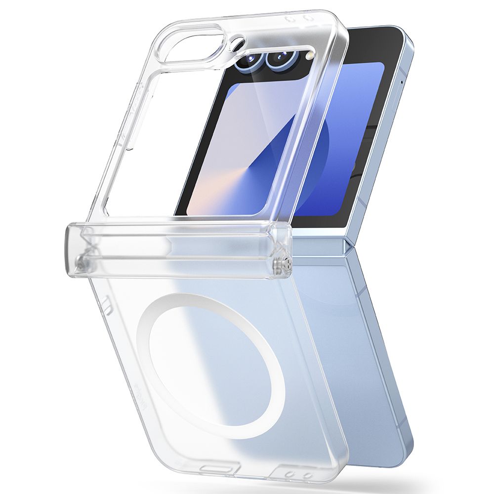 RINGKE SLIM HINGE MAGNETIQUE MAGSAFE GALAXY Z FLIP 6 MATTE TRANSPARENT