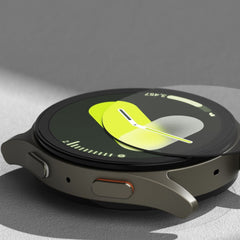 COQUE DE PROTECTION AVEC VERRE TREMPÉ POUR SAMSUNG GALAXY WATCH 7 (44 MM) RINGKE SLIM & VERRE TREMPÉ TITANE NOIR