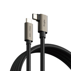 CÂBLE RINGKE USB 3.2 GEN 2X2 TYPE-C À 90 DEGRÉS PD240W 100CM NOIR