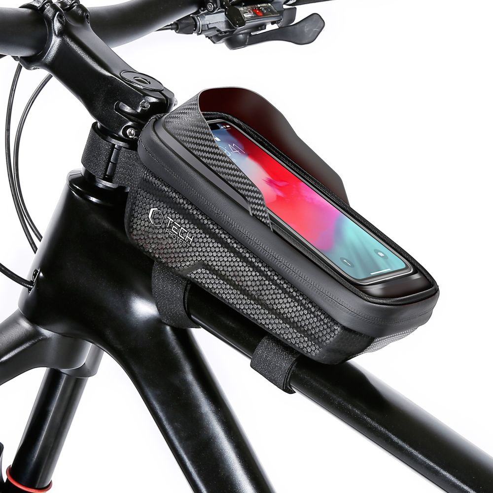 SAC À VÉLO UNIVERSEL AVEC SUPPORT TÉLÉPHONE SAKWA TECH-PROTECT V2 MONTAGE UNIVERSEL ”M” NOIR