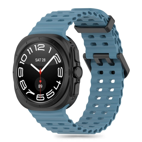 BRACELET EN SILICONE POUR SAMSUNG GALAXY WATCH ULTRA (47 MM) HEYBAND SPORTY BLEU CLAIR