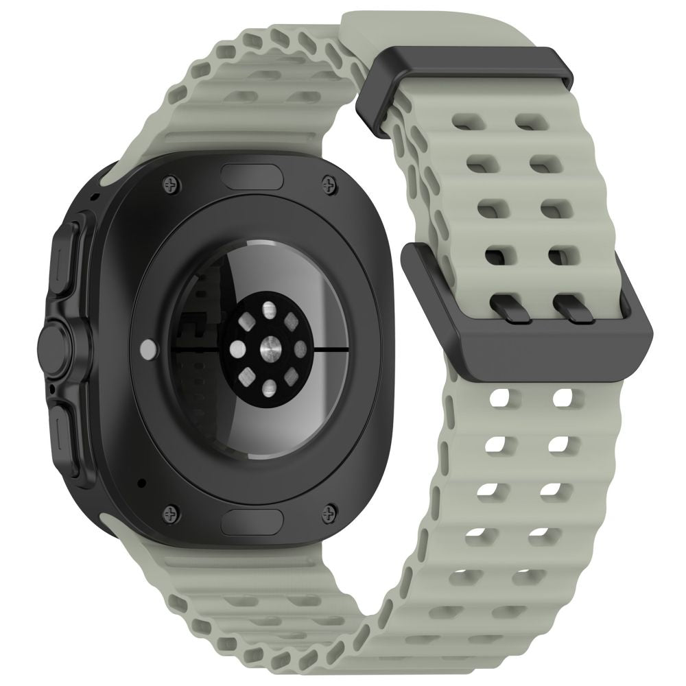 BRACELET EN SILICONE POUR SAMSUNG GALAXY WATCH ULTRA (47 MM) HEYBAND SPORTY VERT OLIVE