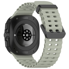 BRACELET EN SILICONE POUR SAMSUNG GALAXY WATCH ULTRA (47 MM) HEYBAND SPORTY VERT OLIVE