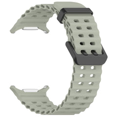 BRACELET EN SILICONE POUR SAMSUNG GALAXY WATCH ULTRA (47 MM) HEYBAND SPORTY VERT OLIVE