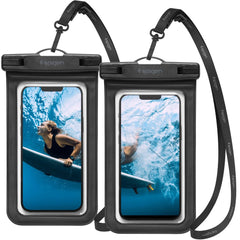 COQUE ÉTANCHE SPIGEN A601 COQUE ÉTANCHE UNIVERSELLE 2-PACK NOIRE