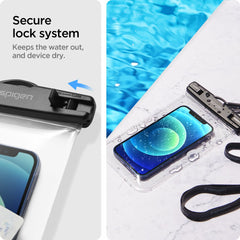 SPIGEN A601 ÉTUI ÉTANCHE UNIVERSEL 2-PACK TRANSPARENT