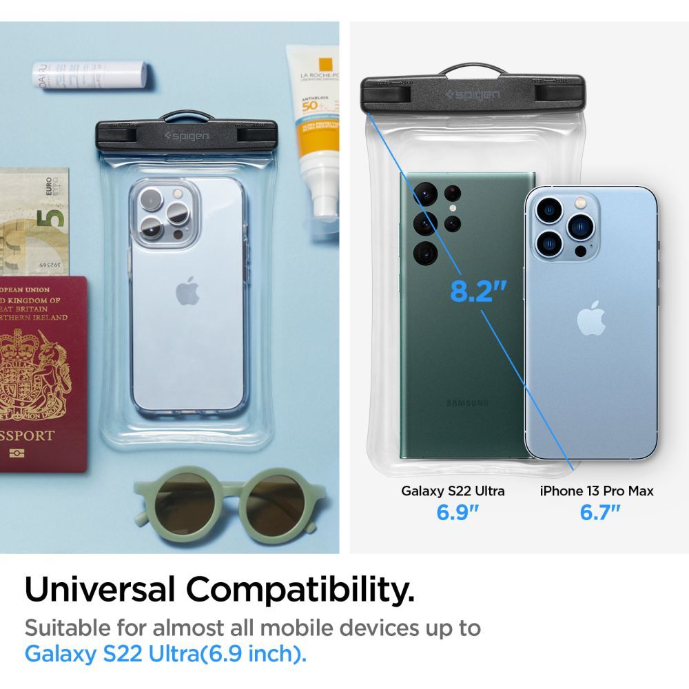 COQUE ÉTANCHE SPIGEN A610 COQUE FLOTTANTE UNIVERSELLE CRISTAL TRANSPARENT