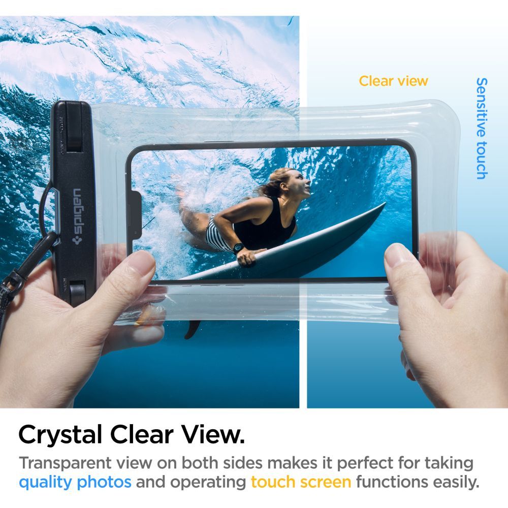 COQUE ÉTANCHE SPIGEN A610 COQUE FLOTTANTE UNIVERSELLE CRISTAL TRANSPARENT