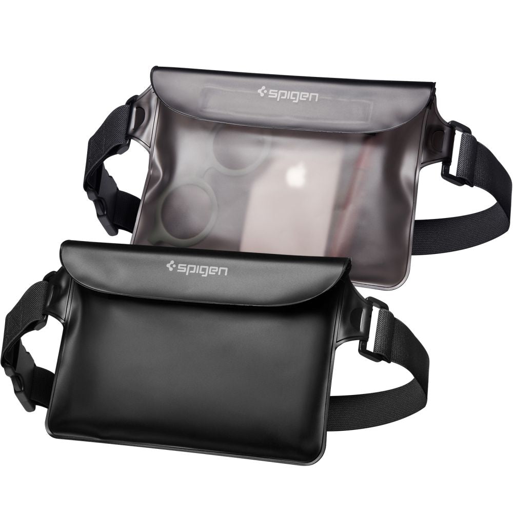 Housse étanche Spigen A620 Sac banane étanche universel 2 pièces noir