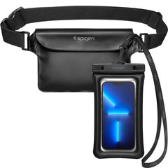 COQUE ÉTANCHE SPIGEN A621 COQUE ÉTANCHE UNIVERSELLE & SAC DE TAILLE NOIR