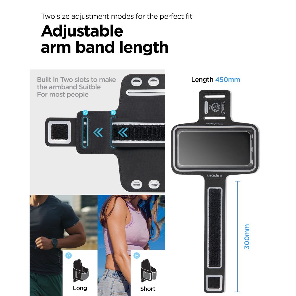 BRACELET SPORTIF SPIGEN A703 DYNAMIC SHIELD NOIR