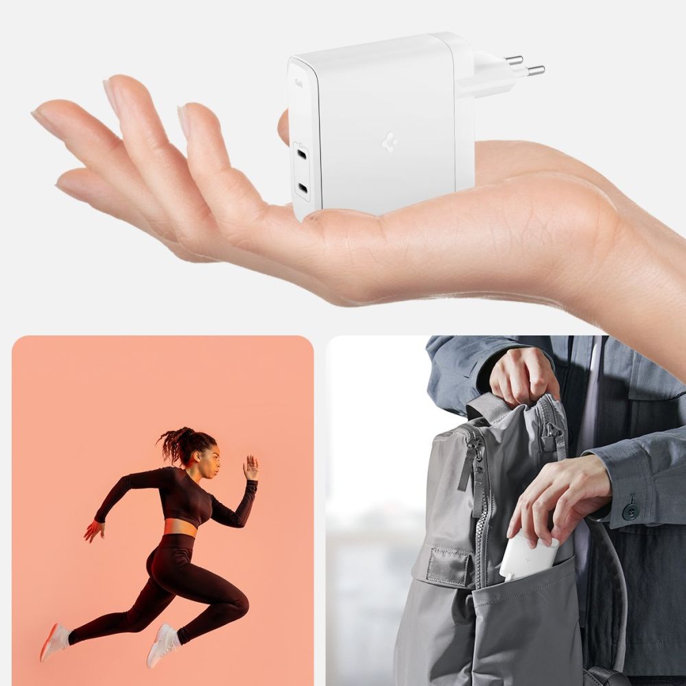 SPIGEN ARCSTATION PRO GAN-1402 CHARGEUR RÉSEAU 2 PORTS 140W BLANC
