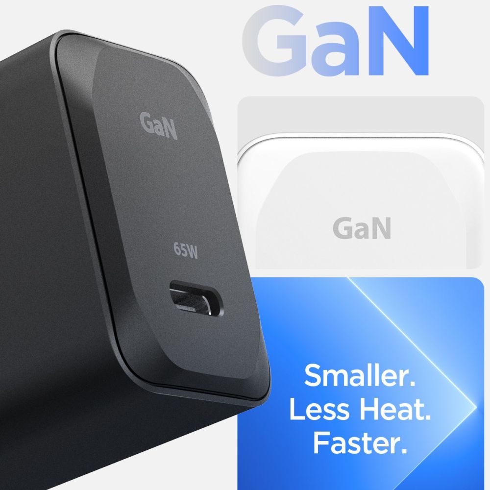SPIGEN ARCSTATION PRO GAN-651 CHARGEUR RÉSEAU 1 PORT 65W + CÂBLE TYPE-C BLANC