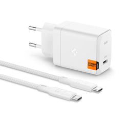SPIGEN ARCSTATION PRO GAN-651 CHARGEUR RÉSEAU 1 PORT 65W + CÂBLE TYPE-C BLANC