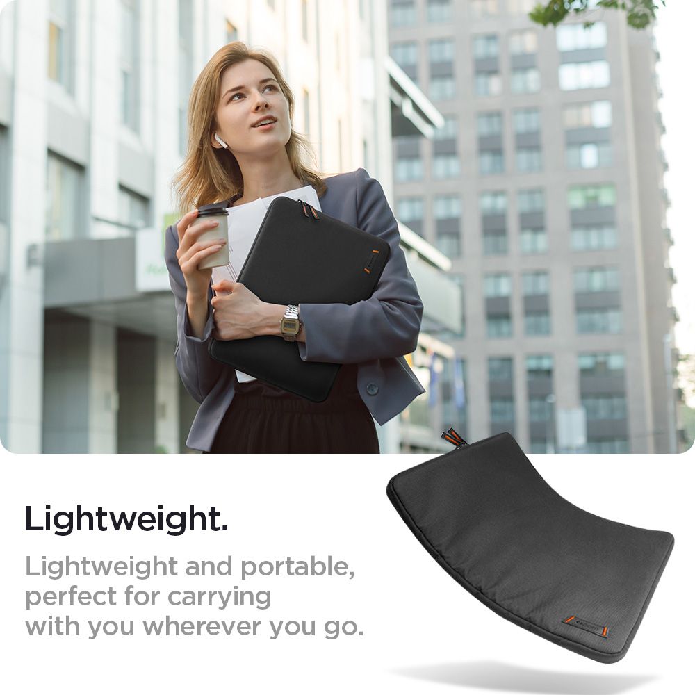 SAC SPIGEN BASIC POUCH ORDINATEUR PORTABLE 13-14 NOIR