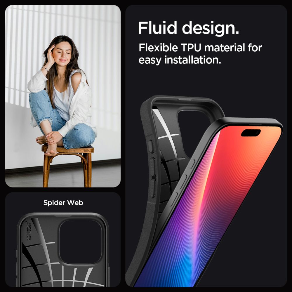 COQUE SPIGEN CORE ARMOR IPHONE 16 PRO MAX NOIR MATTE