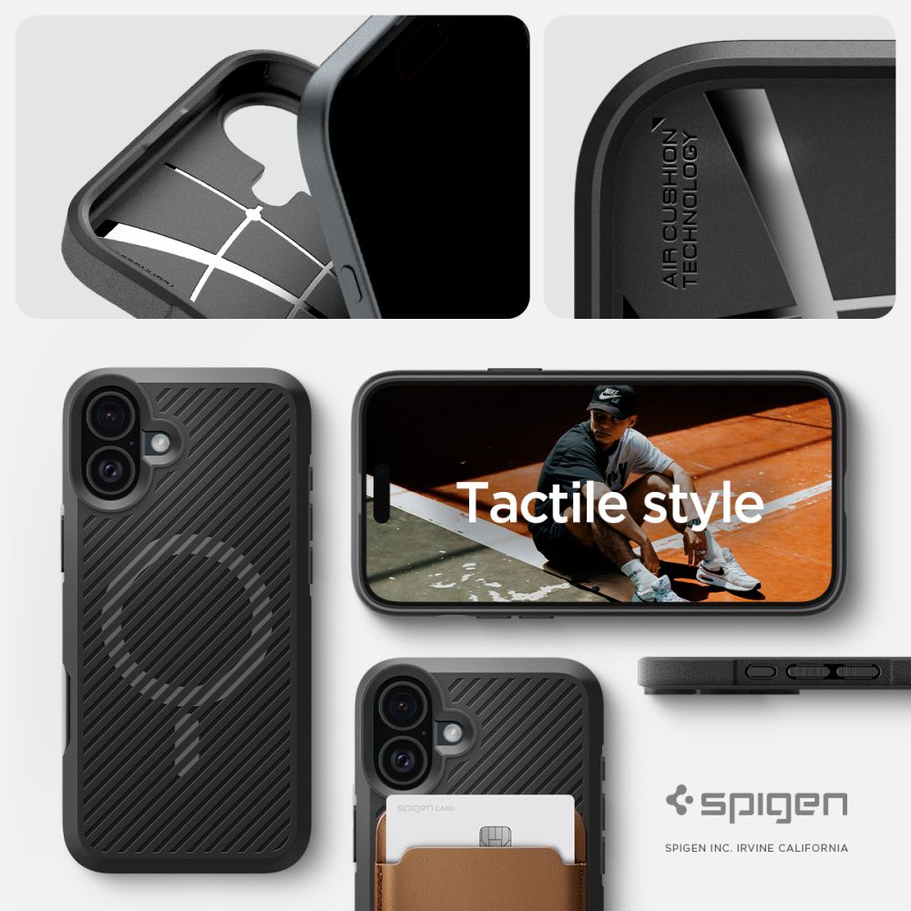 COQUE SPIGEN CORE ARMOR MAG MAGSAFE IPHONE 16 NOIR MAT