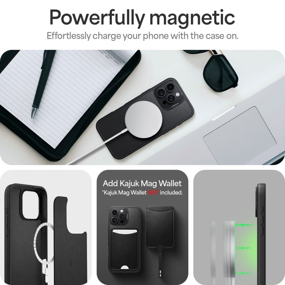 COQUE SPIGEN CYRILL KAJUK CLASSIC CHARM MAG MAGSAFE IPHONE 16 PRO MAX NOIR