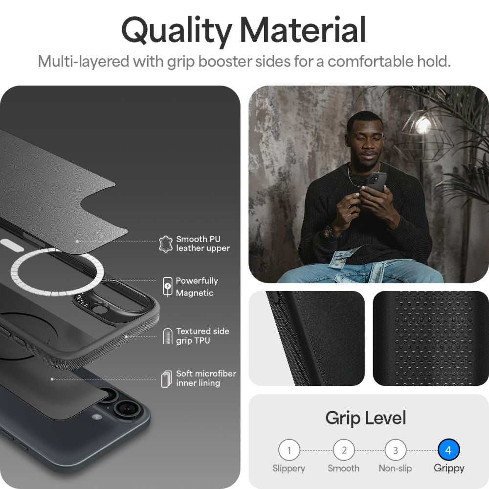 COQUE SPIGEN CYRILL KAJUK MAG MAGSAFE IPHONE 16 NOIR