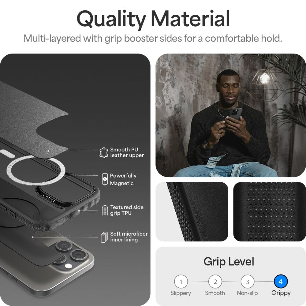 COQUE SPIGEN CYRILL KAJUK MAG MAGSAFE IPHONE 16 PRO NOIR