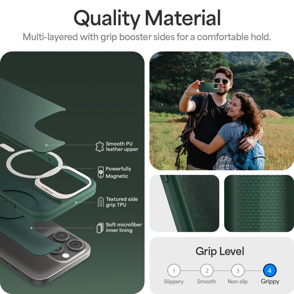 COQUE SPIGEN CYRILL KAJUK MAG MAGSAFE IPHONE 16 PRO VERT FORESTIER