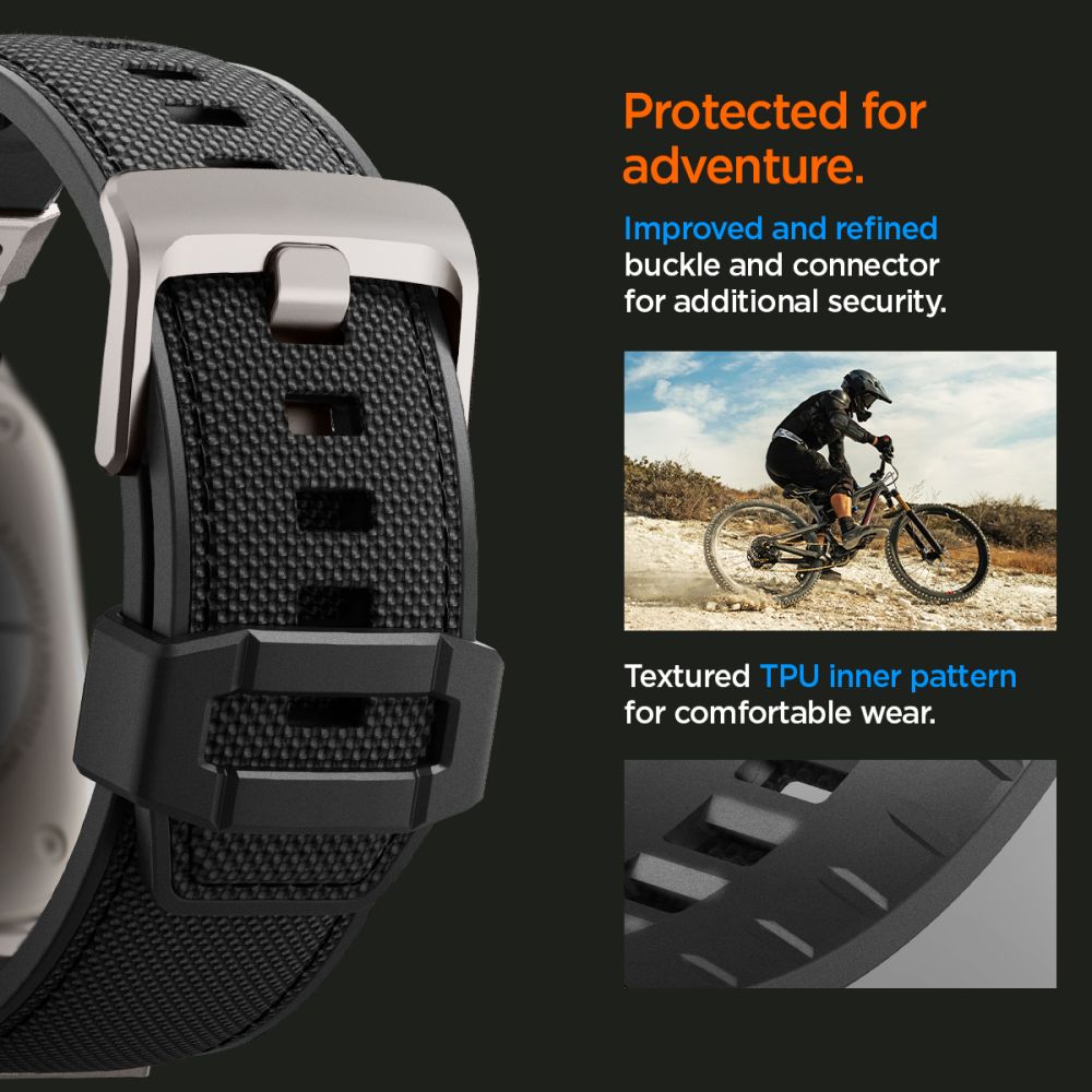 BRACELET SPIGEN DURAPRO ARMOR APPLE WATCH 6 / 7 / 8 / 9 / 10 / SE / ULTRA 1 / 2 (44 / 45 / 46 / 49 MM) NOIR