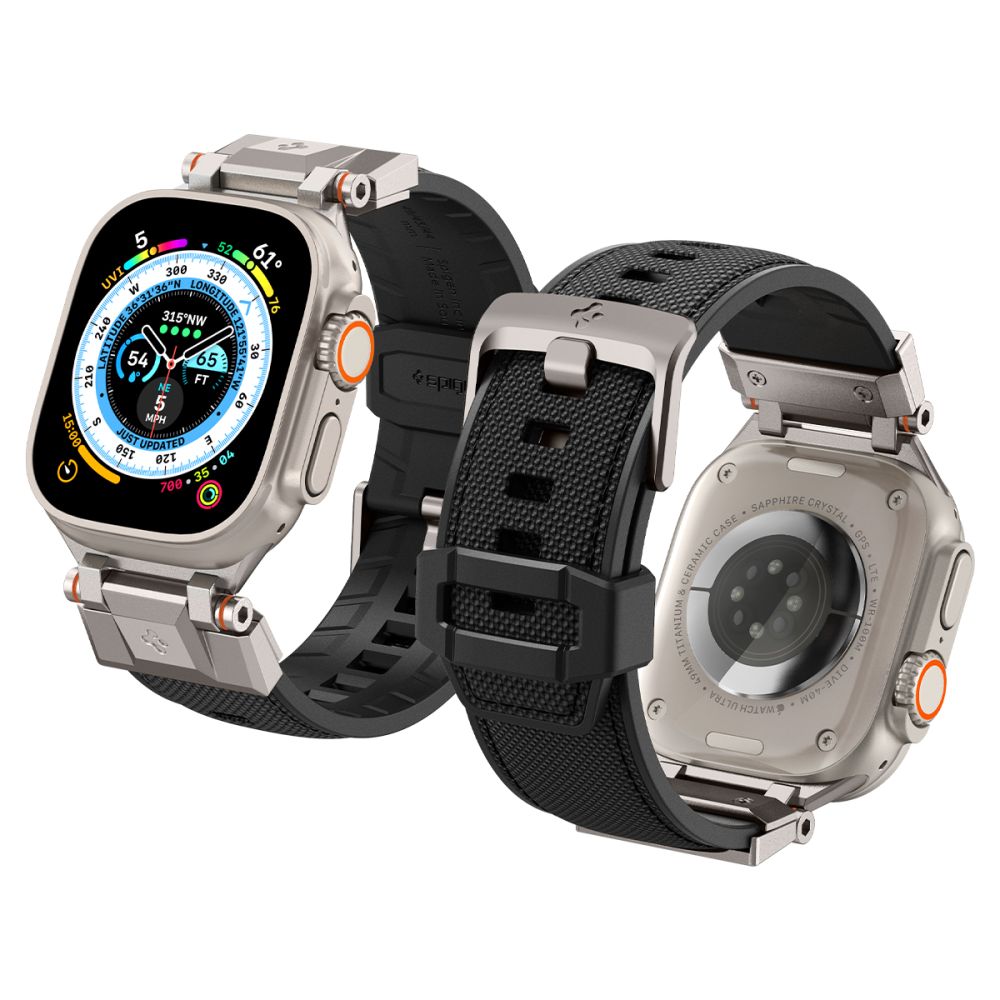 BRACELET SPIGEN DURAPRO ARMOR APPLE WATCH 6 / 7 / 8 / 9 / 10 / SE / ULTRA 1 / 2 (44 / 45 / 46 / 49 MM) NOIR