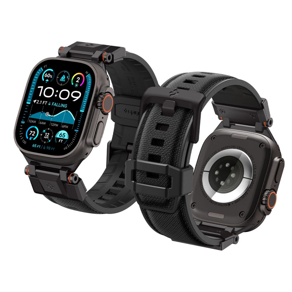 SPIGEN DURAPRO ARMOR APPLE WATCH 6 / 7 / 8 / 9 / 10 / SE / ULTRA 1 / 2 (44 / 45 / 46 / 49 MM) ÉDITION NOIRE