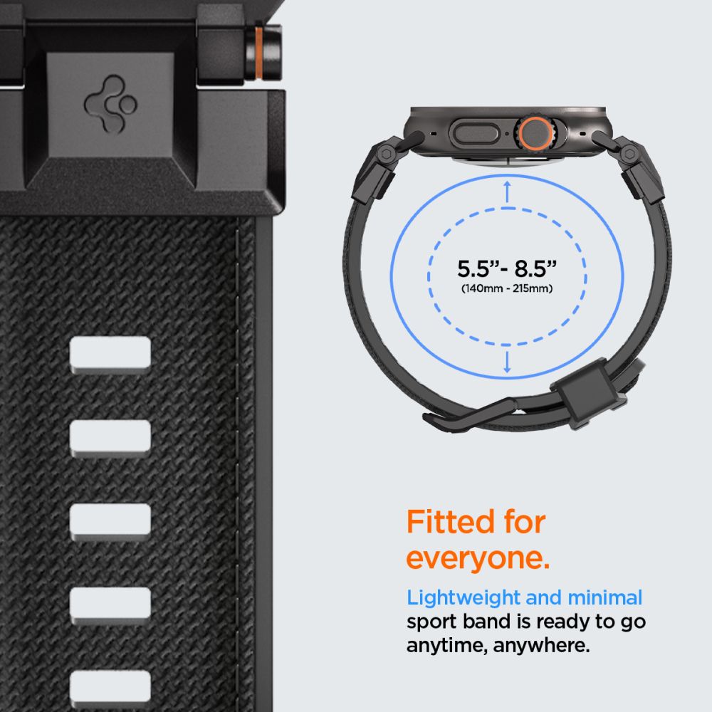 SPIGEN DURAPRO ARMOR APPLE WATCH 6 / 7 / 8 / 9 / 10 / SE / ULTRA 1 / 2 (44 / 45 / 46 / 49 MM) ÉDITION NOIRE