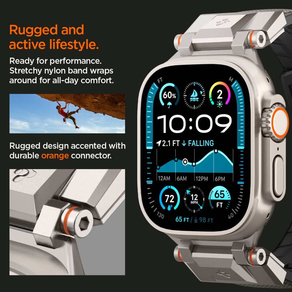 SPIGEN DURAPRO ARMOR APPLE WATCH 6 / 7 / 8 / 9 / 10 / SE / ULTRA 1 / 2 (44 / 45 / 46 / 49 MM) GRIS