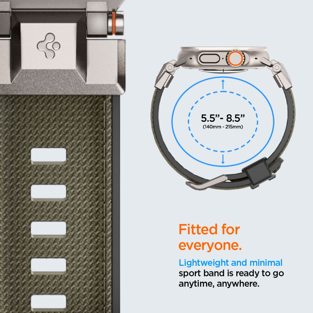 SPIGEN DURAPRO ARMOR APPLE WATCH 6 / 7 / 8 / 9 / 10 / SE / ULTRA 1 / 2 (44 / 45 / 46 / 49 MM) VERT MILITAIRE