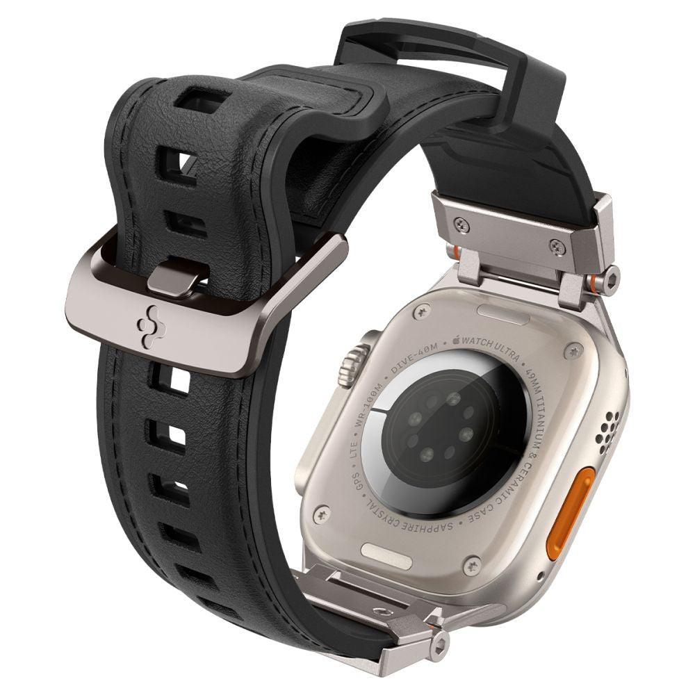 BRACELET SPIGEN DURAPRO ARMOR PU POUR APPLE WATCH 6 / 7 / 8 / 9 / 10 / SE / ULTRA 1 / 2 (44 / 45 / 46 / 49 MM) NOIR
