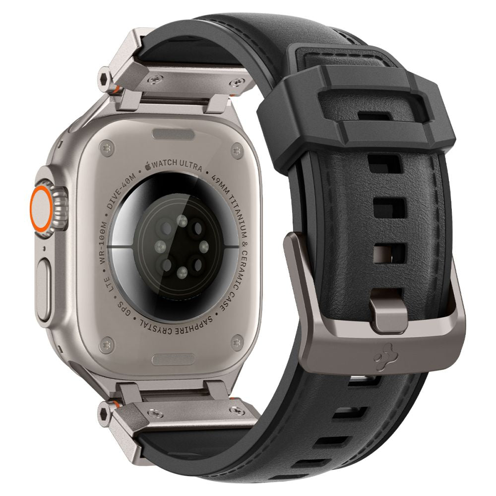 BRACELET SPIGEN DURAPRO ARMOR PU POUR APPLE WATCH 6 / 7 / 8 / 9 / 10 / SE / ULTRA 1 / 2 (44 / 45 / 46 / 49 MM) NOIR