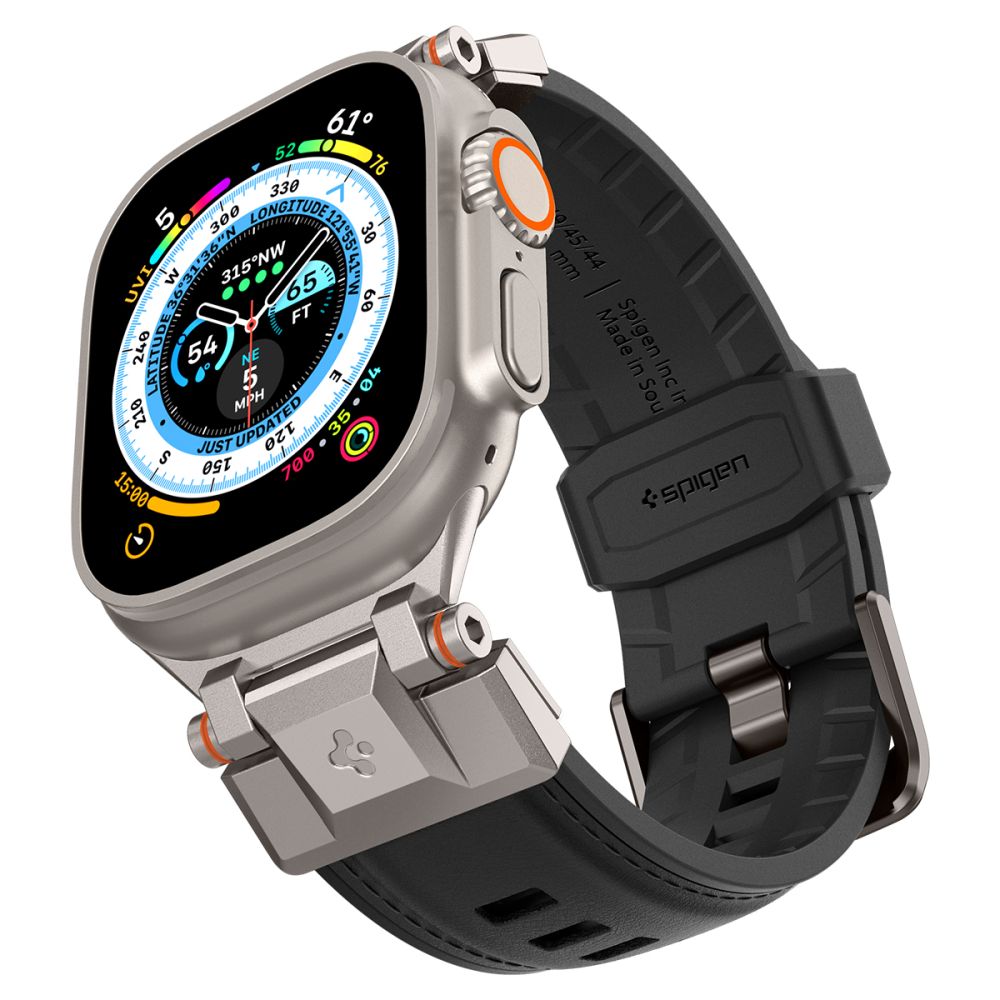 BRACELET SPIGEN DURAPRO ARMOR PU POUR APPLE WATCH 6 / 7 / 8 / 9 / 10 / SE / ULTRA 1 / 2 (44 / 45 / 46 / 49 MM) NOIR
