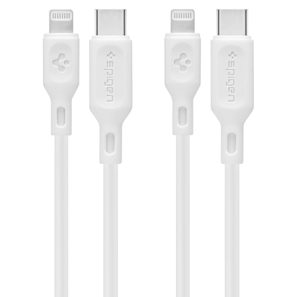 SPIGEN DURASYNC MFI CÂBLE LIGHTING 2-PACK 100CM BLANC