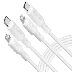 SPIGEN DURASYNC MFI CÂBLE LIGHTING 2-PACK 100CM BLANC