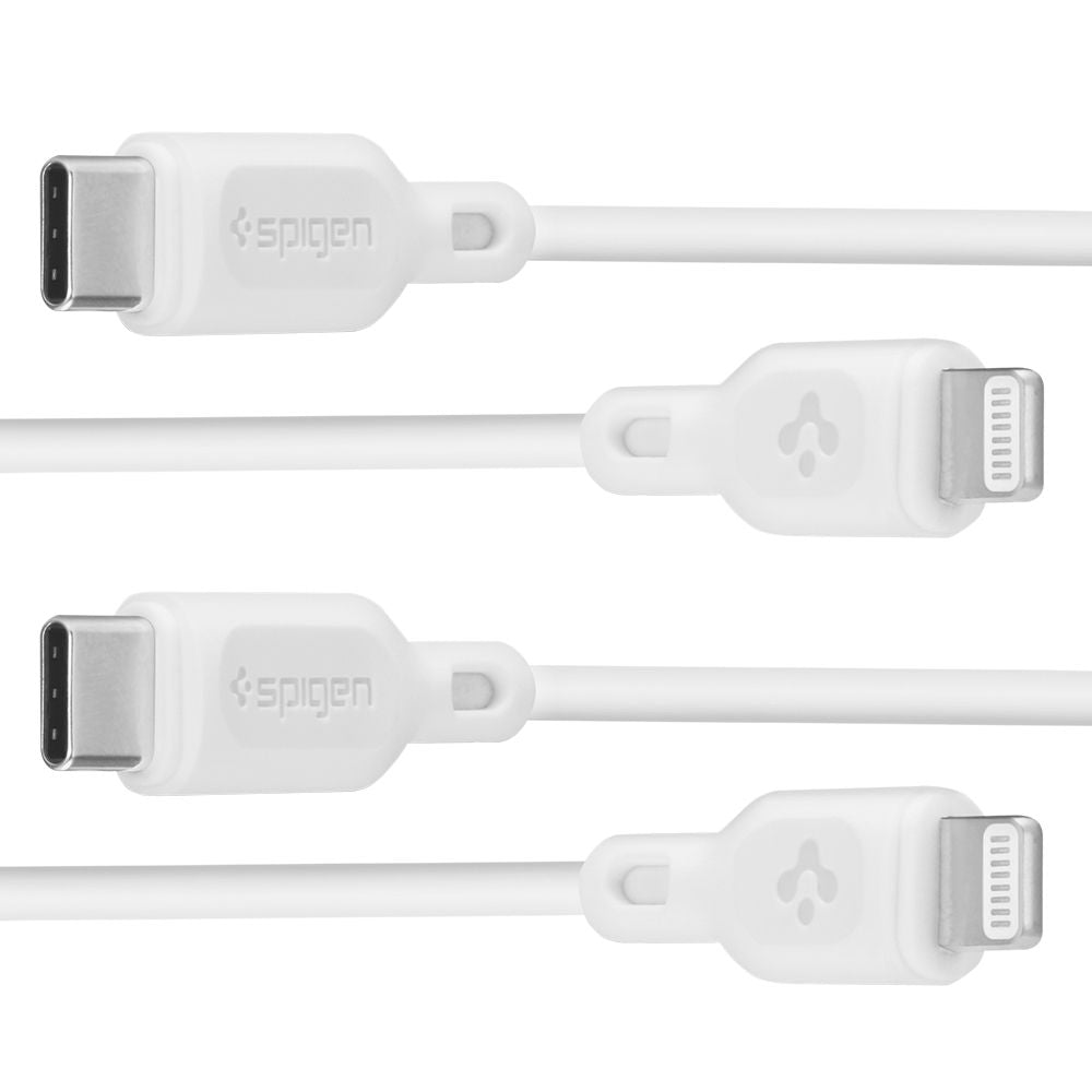 SPIGEN DURASYNC MFI CÂBLE LIGHTING 2-PACK 100CM BLANC