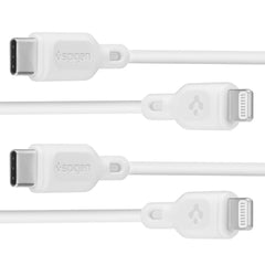 SPIGEN DURASYNC MFI CÂBLE LIGHTING 2-PACK 100CM BLANC