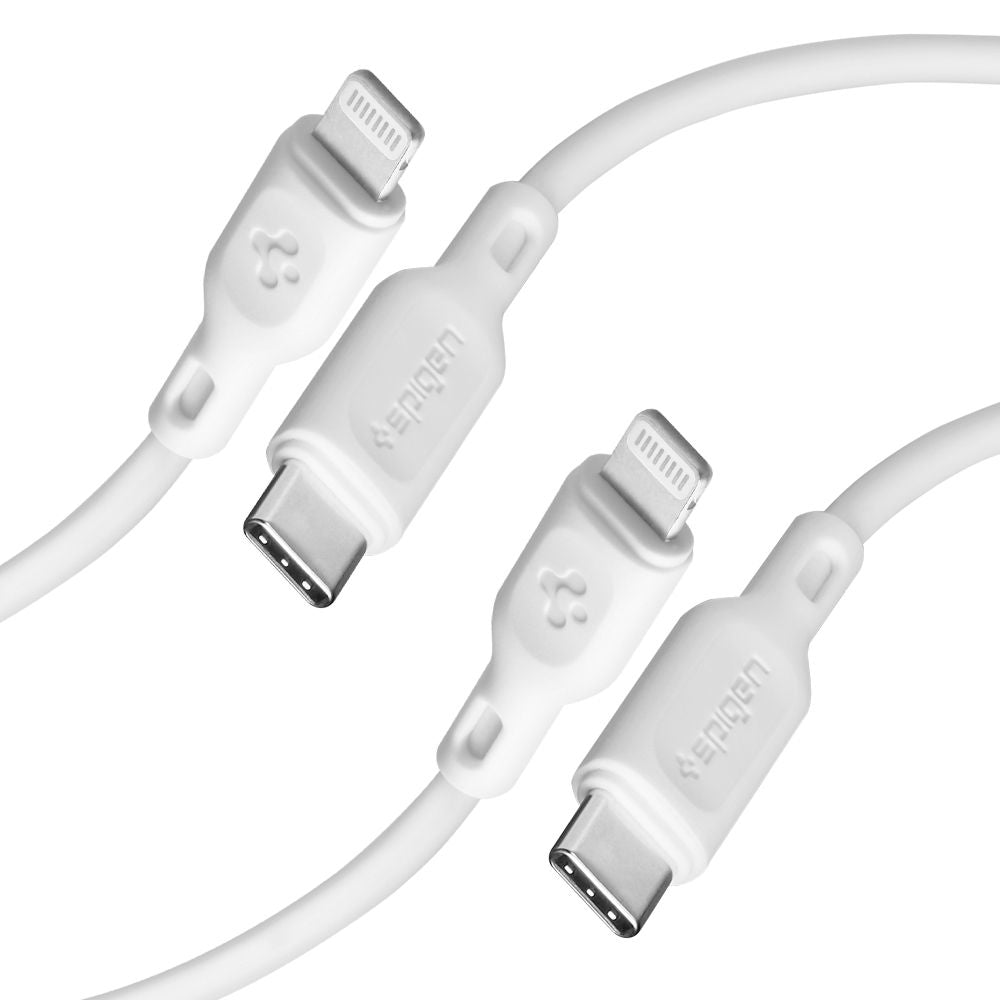 SPIGEN DURASYNC MFI CÂBLE LIGHTING 2-PACK 100CM BLANC