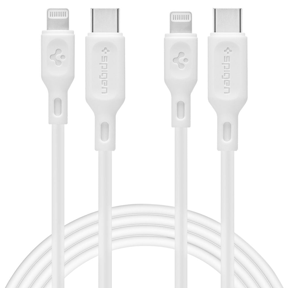 SPIGEN DURASYNC MFI CÂBLE LIGHTING 2-PACK 100CM BLANC