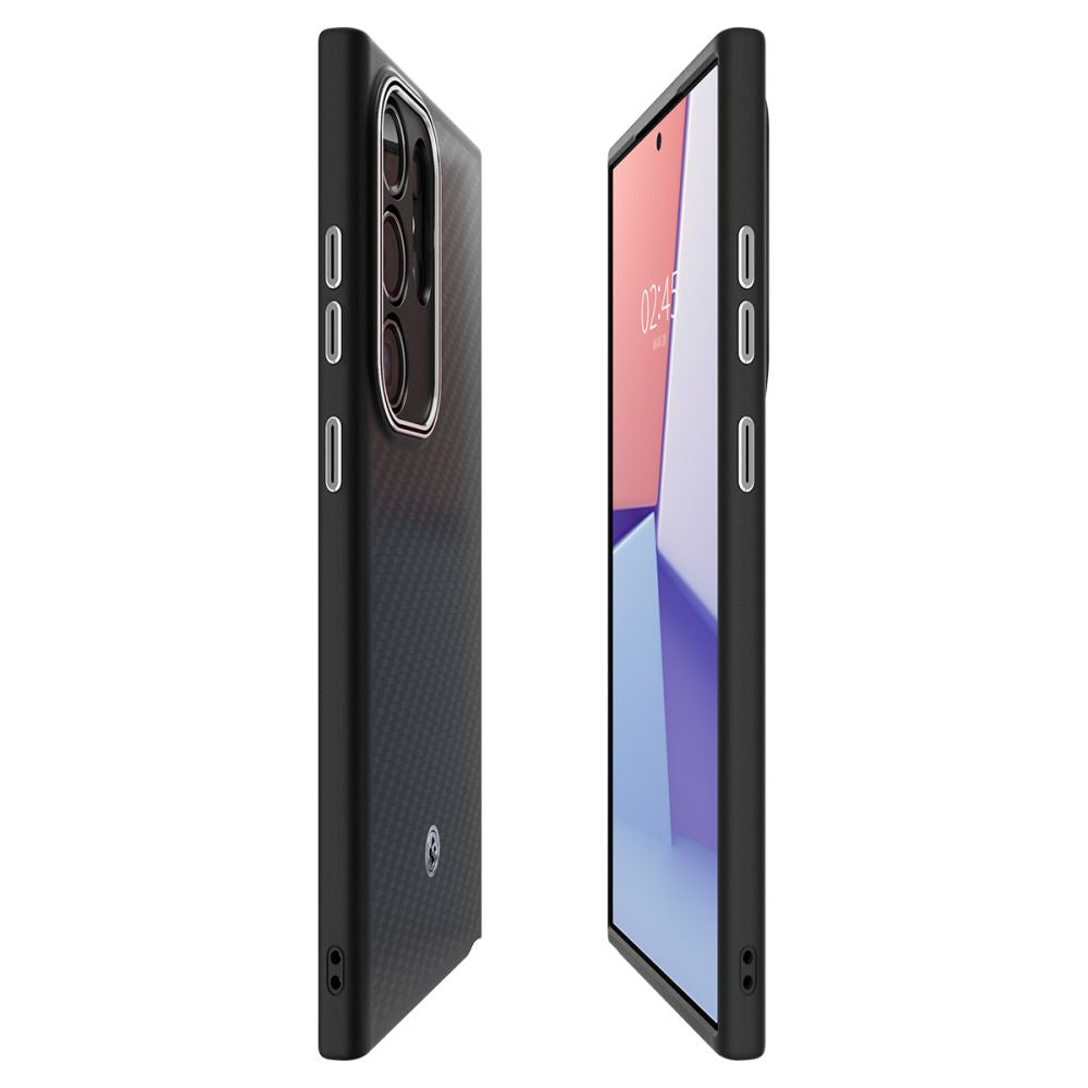 COQUE SPIGEN ENZO ARAMID GALAXY S24 ULTRA NOIR MATTE