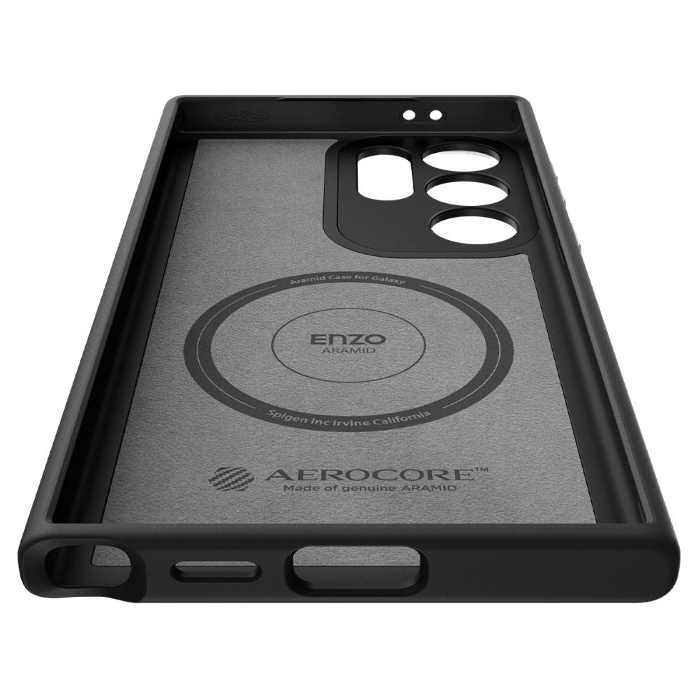 COQUE SPIGEN ENZO ARAMID GALAXY S24 ULTRA NOIR MATTE