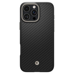 COUVERCLE SPIGEN ENZO ARAMID MAG MAGSAFE IPHONE 16 PRO MAX NOIR/NATUREL
