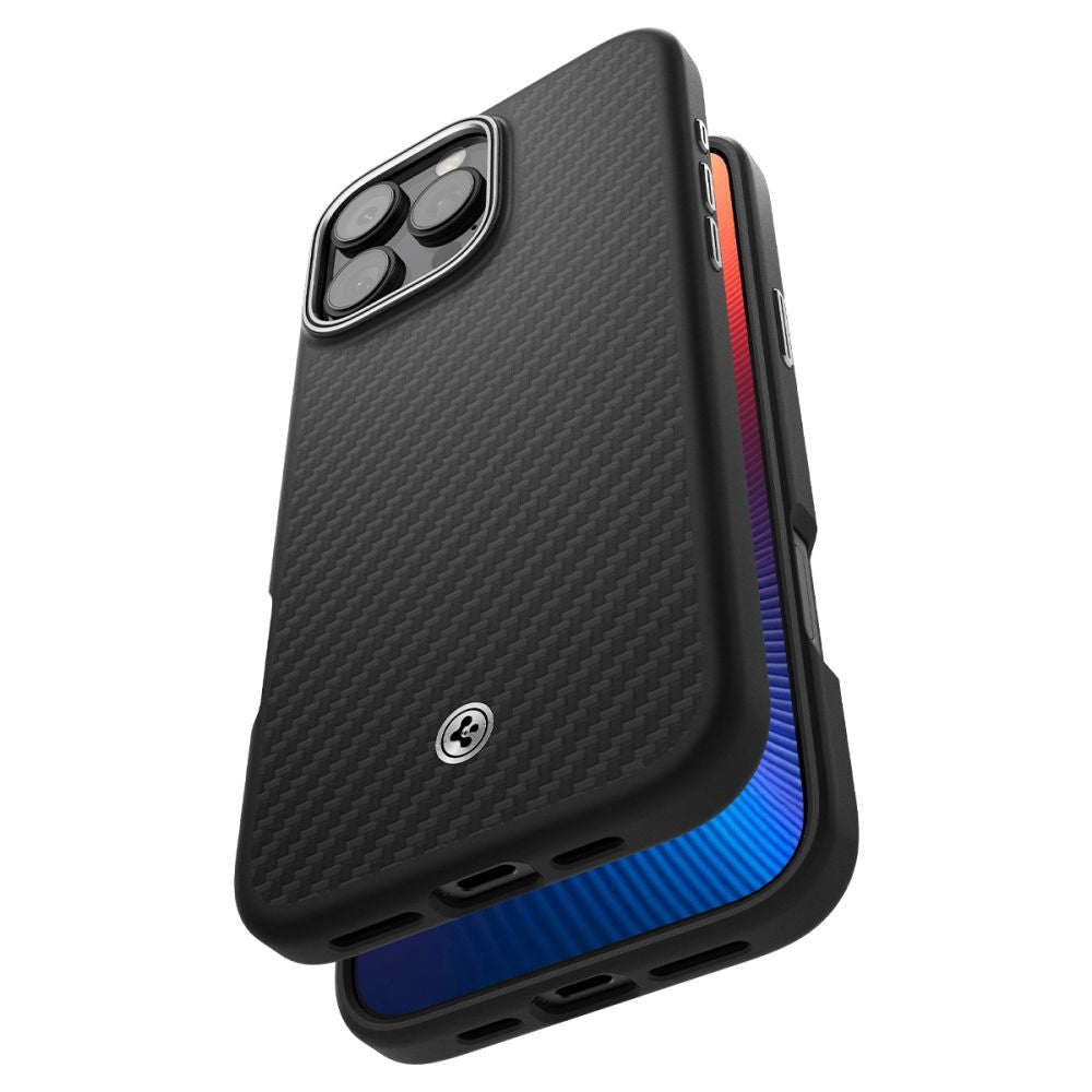 COQUE SPIGEN ENZO ARAMID MAG MAGSAFE IPHONE 16 PRO MAX NOIR/ARGENT