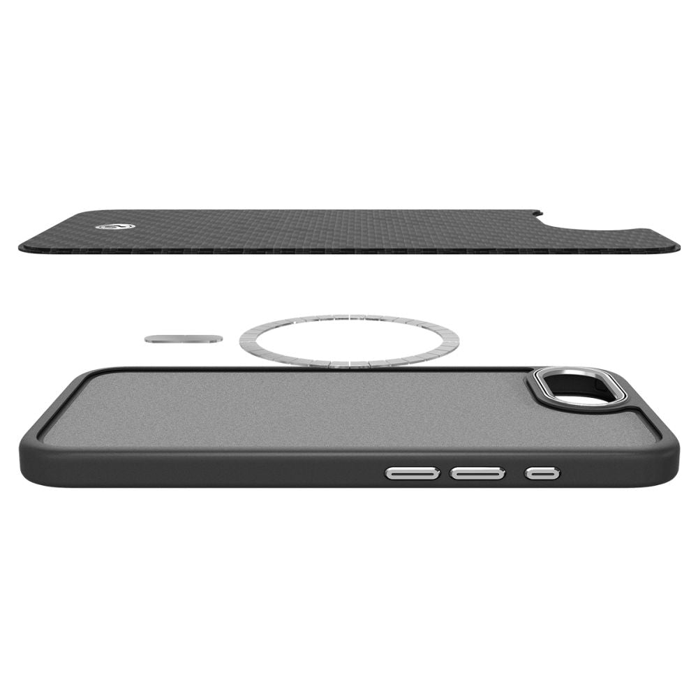 COUVERCLE SPIGEN ENZO ARAMID MAG MAGSAFE IPHONE 16E NOIR MAT