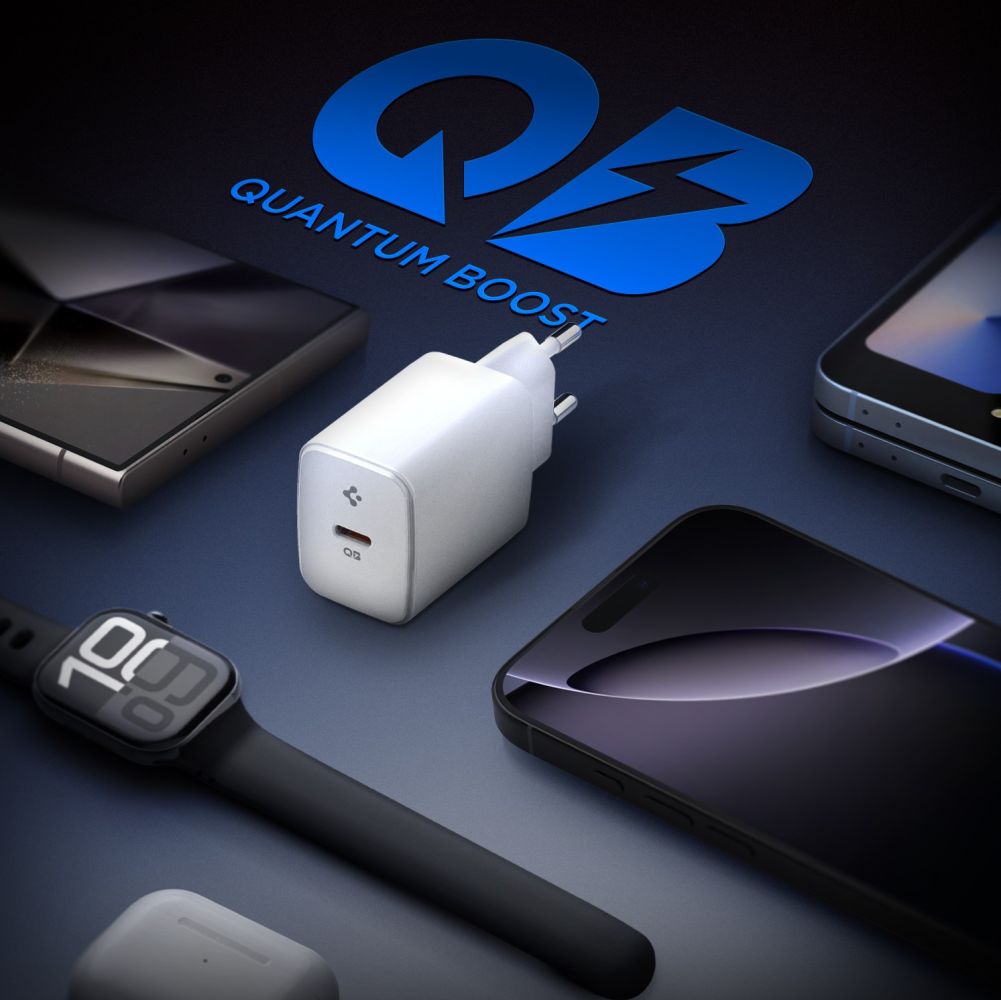 SPIGEN ESSENTIAL EE201EU CHARGEUR RÉSEAU 1 PORT 20W BLANC
