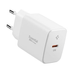 SPIGEN ESSENTIAL EE201EU CHARGEUR RÉSEAU 1 PORT 20W BLANC