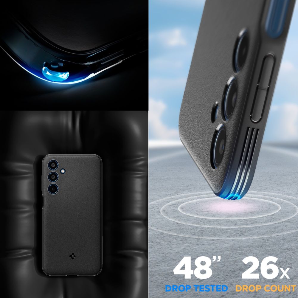 SPIGEN ESSENTIAL SANDBLAST GALAXY M35 5G NOIR MATTE