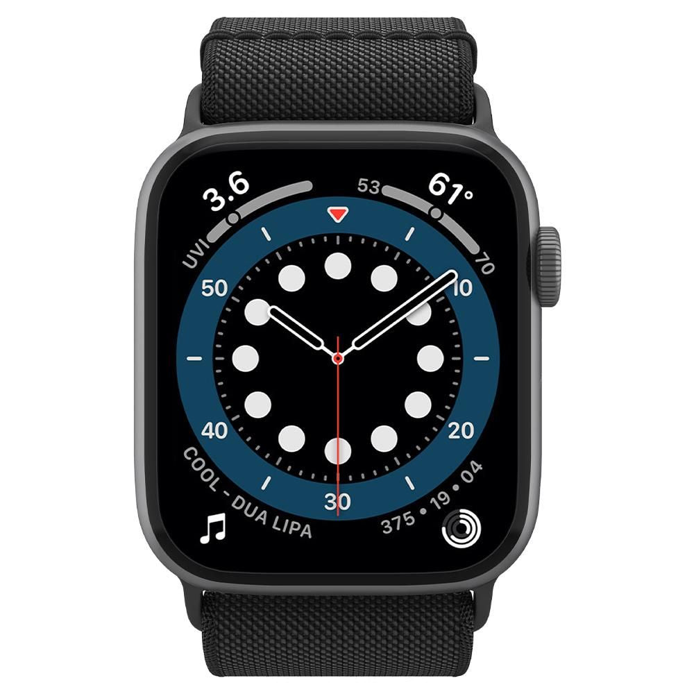 BRACELET SPIGEN FIT LITE APPLE WATCH 6 / 7 / 8 / 9 / 10 / SE / ULTRA 1 / 2 (44 / 45 / 46 / 49 MM) NOIR